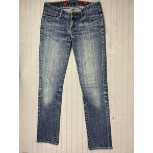 X2 Womens Jeans Size 6L Long Low Rise Zeola Skinny Med Wash Stretch